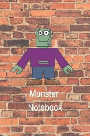 Cover of Monster Notebook Graffiti Monster on a Wall