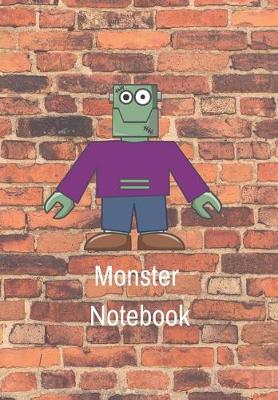 Book cover for Monster Notebook Graffiti Monster on a Wall