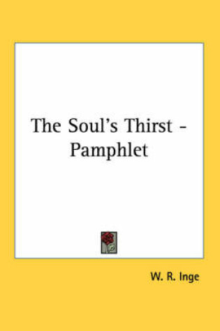 Cover of The Soul's Thirst - Pamphlet