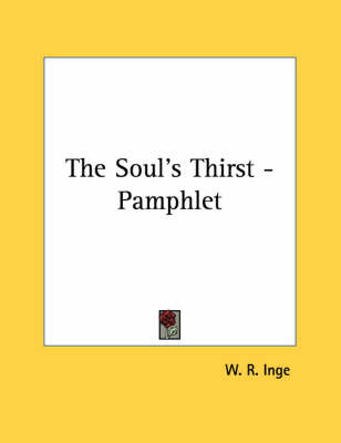 Book cover for The Soul's Thirst - Pamphlet