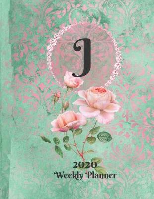 Book cover for Plan On It Large Print 2020 Weekly Calendar Planner 15 Months Notebook Includes Address Phone Number Pages - Monogram Letter J