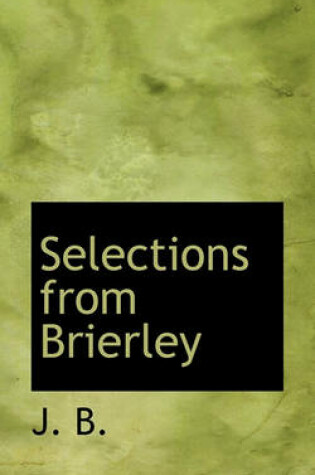 Cover of Selections from Brierley