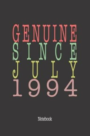 Cover of Genuine Since July 1994