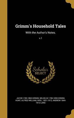 Book cover for Grimm's Household Tales