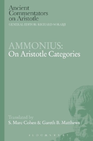 Cover of Ammonius: On Aristotle Categories