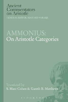 Book cover for Ammonius: On Aristotle Categories