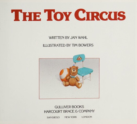 Book cover for The Toy Circus