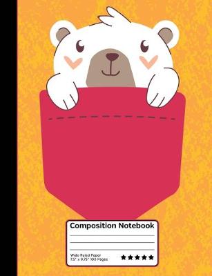 Book cover for Cute Cartoon Bear in Pocket Composition Notebook