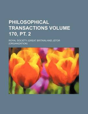 Book cover for Philosophical Transactions Volume 170, PT. 2