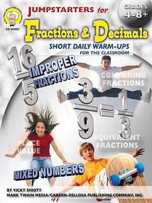 Book cover for Jumpstarters for Fractions & Decimals, Grades 4 - 8