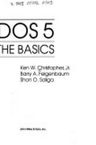 Cover of Disc Operating System 5.0