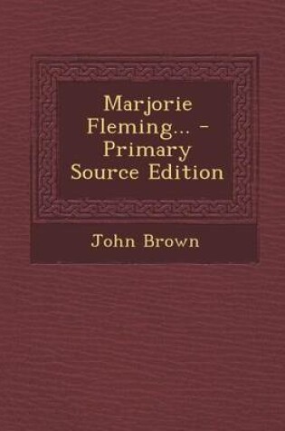 Cover of Marjorie Fleming...