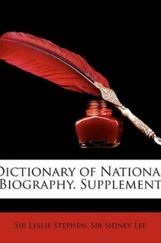 Cover of Dictionary of National Biography. Supplement