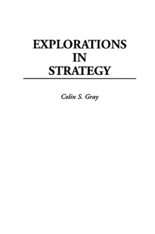 Cover of Explorations in Strategy