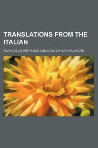 Cover of Translations from the Italian