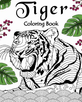 Book cover for Tiger Coloring Book