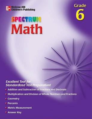 Book cover for Spectrum Math Wkbk 6