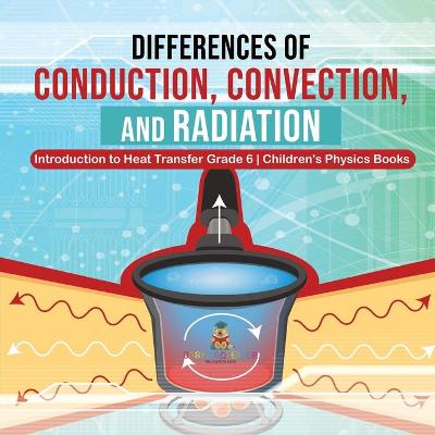Book cover for Differences of Conduction, Convection, and Radiation Introduction to Heat Transfer Grade 6 Children's Physics Books