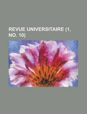 Book cover for Revue Universitaire