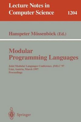 Cover of Modular Programming Languages