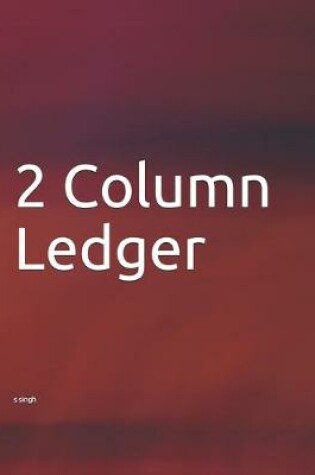 Cover of 2 Column Ledger