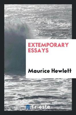 Book cover for Extemporary Essays