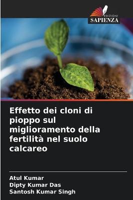 Book cover for Effetto dei cloni di pioppo sul miglioramento della fertilita nel suolo calcareo