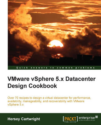 Book cover for VMware vSphere 5.x Datacenter Design Cookbook