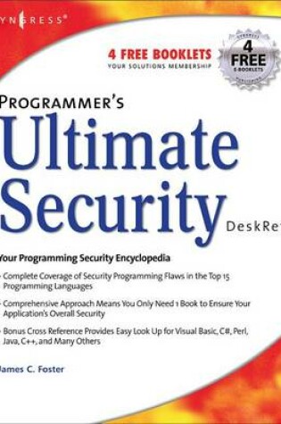 Cover of Programmer's Ultimate Security Deskref