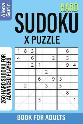 Book cover for Hard Sudoku X Puzzle Book for Adults