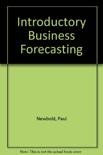 Book cover for Introductory Business Forecasting