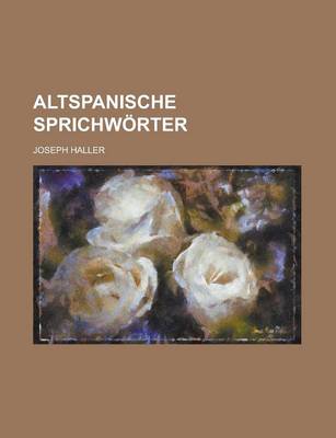 Book cover for Altspanische Sprichworter