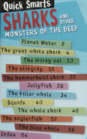 Book cover for Quick Smarts: Sharks and Other Monsters of the Deep