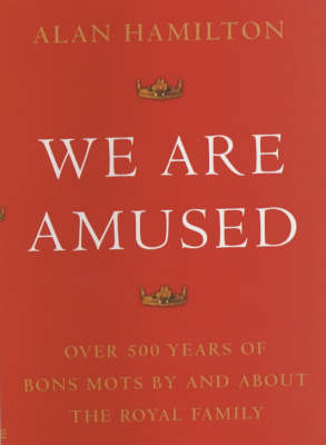 Book cover for We are Amused