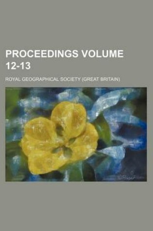 Cover of Proceedings Volume 12-13