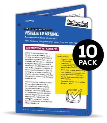 Book cover for BUNDLE: Almarode: The On-Your-Feet Guide to Visible Learning: Assessment-Capable Learners: 10 Pack