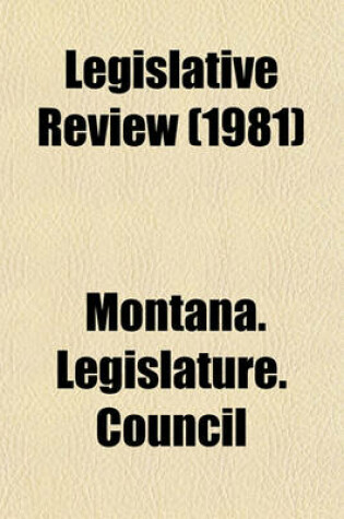 Cover of Legislative Review (1981)