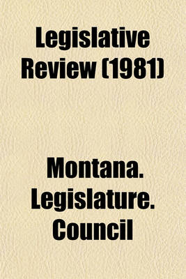 Book cover for Legislative Review (1981)