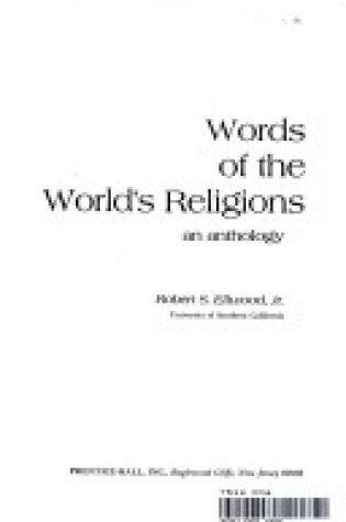 Cover of Words of the World's Religions