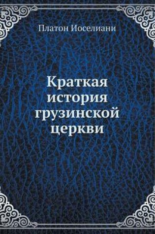 Cover of &#1050;&#1088;&#1072;&#1090;&#1082;&#1072;&#1103; &#1080;&#1089;&#1090;&#1086;&#1088;&#1080;&#1103; &#1075;&#1088;&#1091;&#1079;&#1080;&#1085;&#1089;&#1082;&#1086;&#1081; &#1094;&#1077;&#1088;&#1082;&#1074;&#1080;