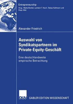 Cover of Auswahl von Syndikatspartnern im Private-Equity-Geschäft