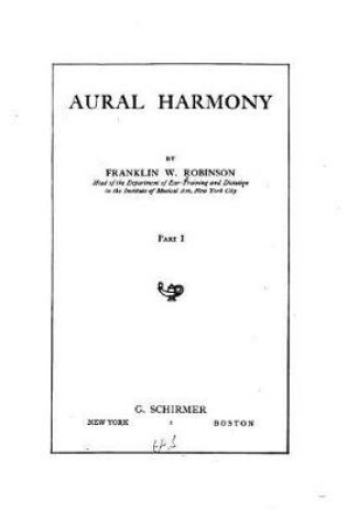 Cover of Aural harmony