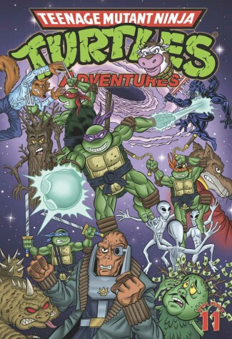 Book cover for Teenage Mutant Ninja Turtles Adventures Volume 11