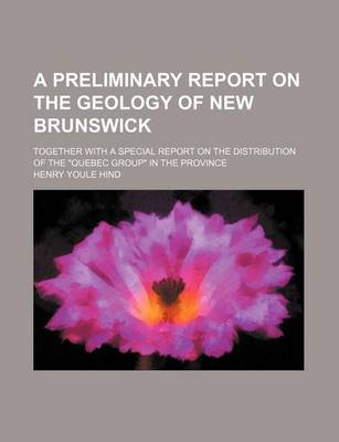 Book cover for A Preliminary Report on the Geology of New Brunswick; Together with a Special Report on the Distribution of the "Quebec Group" in the Province