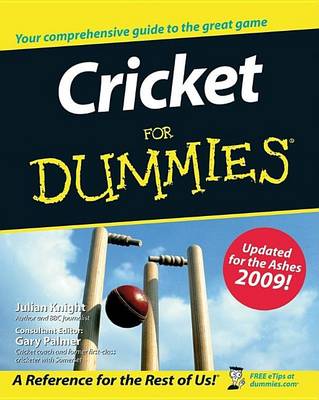 Book cover for Cricket for Dummies