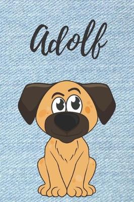 Book cover for Adolf Hund Notizbuch / Notizheft / Malbuch / Kritzelbuch / Tagebuch / Journal / DIN A5 / Geschenke