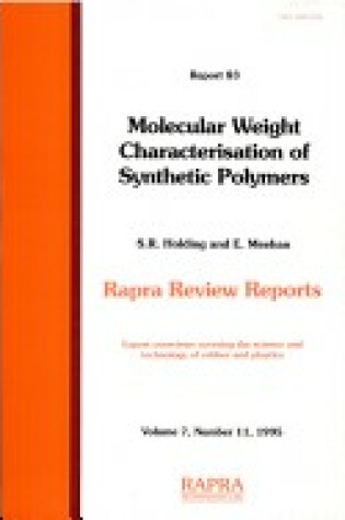 Cover of Molecular Weight Characterisation of Synthetic Polymers