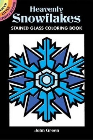 Cover of Heavenly Snowflakes Stained Glass Coloring Book