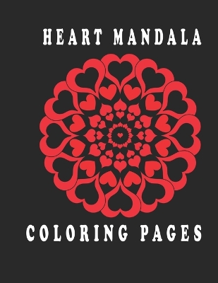 Book cover for heart mandala coloring pages