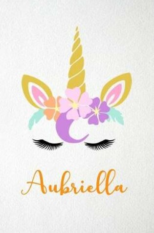 Cover of Aubriella A5 Lined Notebook 110 Pages